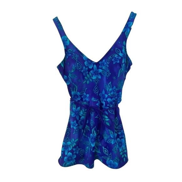 Gabar Other - Gabar Womens Vintage Skirted One Piece Swimsuit Playsuit
